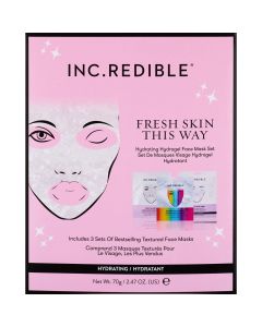 Ingredients for INC.redible Fresh Skin This Way Hydrogel Masks, 3 ct"