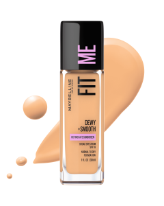 Maybelline Fit Me Dewy and Smooth Liquid Foundation, SPF 18, 230 Natural Buff, 1 fl oz"