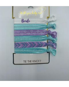 Will You Help Me Tie The Knot Hair Ties, 6 count, Package of 4"