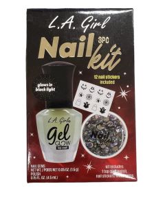 L.A. Girl 3 Piece Nail Kit, G97897 Creepy Cute"