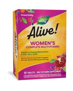 Alive! Women's Energy Complete Daily Multivitamin Tablets, 50 Count"