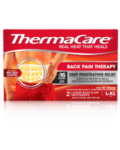 ThermaCare Lower Back & Hip Large/X-Large Pain Relief Heat Wraps, 2 Ct"