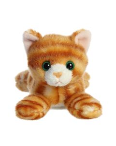 Aurora - Small Orange Shoulderkins - 6"" Amber Tabby Cat - Adorable Stuffed Animal