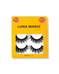 Luna Magic Faux Mink Lashes, False Eyelashes, 2 Pairs, Happy Ex"