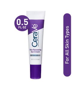 Cerave Anti-Aging Eye Cream for Wrinkles with Caffeine and Hyaluronic Acid, Fragrance Free, 0.5 oz"