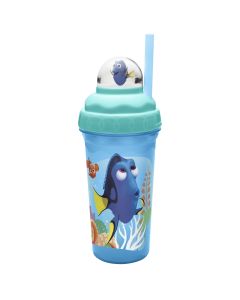 Zak! Designs Loopity Loop Illusion Tumbler featuring Finding Dory Graphics, With Lid and Straw, BPA-free and Break-resistant, 11 oz."