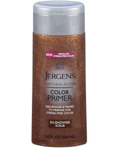 Jergens Natural Glow Color Primer In-Shower Scrub 5.50 oz Pack of 3