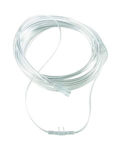 Carex Soft-Touch Nasal Oxygen Cannula, Standard Connector, 7 feet Tubing Length, Adult Size, Clear"