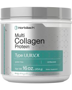 Multi Collagen Protein Powder | 16 oz | Unflavored | by Horbaach