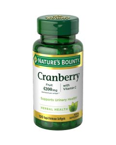 Nature's Bounty Cranberry Pills, Softgels, 4200 Mg,  120 Ct"