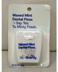 Smartly Waxed Mint Dental Floss 78 YD