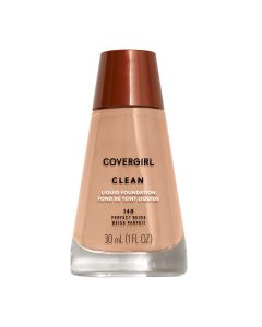 COVERGIRL Clean Liquid Foundation, 148 Perfect Beige, 1 fl oz, Liquid Foundation, Moisturizing Foundation, Lightweight Foundation, Cruelty-Free Foundation, Unscented Foundation"