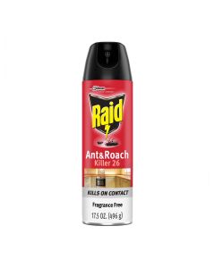 Raid Ant & Roach Killer 26, Fragrance Free Bug Spray, 17.5 oz"