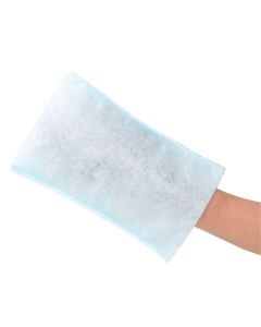 Scrubby Pet 5 Pack of Disposable No-Rinse Bath Mittens, One Size, Scrub and Towel Dry"