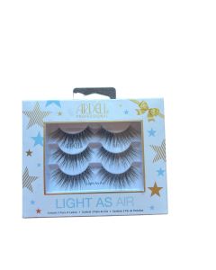 Ardell Light As Air False Lashes - 3 Pair Pack, Ultra-Lightweight, Natural Look, Easy to Apply"