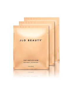 JLO BEAUTY That Limitless Glow Face Mask , Visibly Tightens, Lifts, Hydrates, Plumps, & Brightens For Glowy Skin, Infused With JLo Glow Serum 3 Count (Pack of 1)"