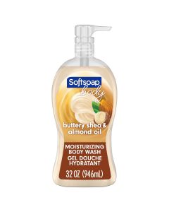 Softsoap Moisturizing Body Wash Pump, Shea and Almond Oil - 32 Fluid Ounce Pump, Adult, All Skin Types"