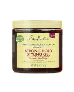 SheaMoisture Strong Hold Women's Hairstyling Gel Jamaican Black Castor Oil, 15 oz"