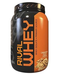 Rivalus Rivalwhey   Cinnamon Toast 2lb - 100% Whey Protein, Whey Protein Isolate Primary Source, Clean Nutritional Profile, BCAAs, No Banned Substances, Made in USA Cereal - Cinnamon Toast Cereal 2 Pound (Pack of 1)"