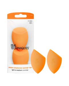 Real Techniques Miracle Complexion Makeup Sponge, Makeup Sponge for Foundation, Orange, 2 Count"