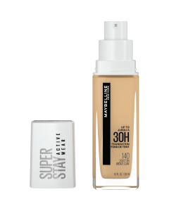 Maybelline Super Stay Liquid Foundation Makeup, Full Coverage, 140 Light Tan, 0.21 oz"