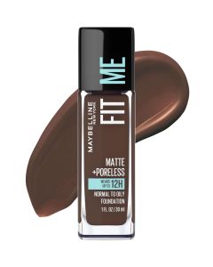 Maybelline Fit Me Matte + Poreless Liquid Foundation Makeup, 380 Espresso, 1 fl oz"