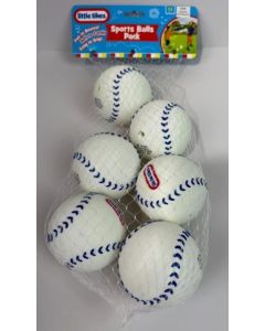 Little Tikes Fun To Bounce Soft To Catch 6 Ct Sports Balls Pack 3-6 Yrs Blue