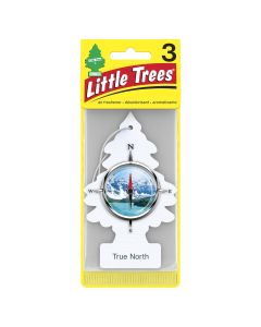 Little Trees Auto Air Freshener, Hanging Card, True North Fragrance, 3 Pack"