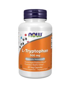 NOW Foods L-Tryptophan 500 mg 60 Veg Caps