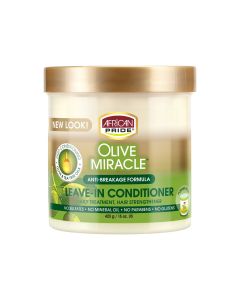 African Pride Olive Miracle Leave-in Conditioner 15 oz, Moisturizing, Damaged Hair, Unisex"