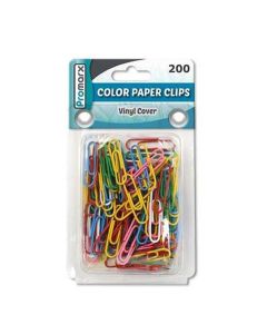 Promarx 2324298 Paper Clips, Assorted Color - 200 Count - Case of 48"