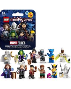 LEGO 71039 Marvel Series 2 Mini Figures, 1 of 12 Iconic Disney+ Characters to Collect in Each Bag Including Wolverine, Hawkeye, She-Hulk, Echo and More (1 Figure - selection random)"