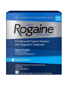 Men S Rogaine Extra Strength 5% Minoxidil Solution 3-Month