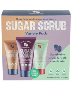 HAND in HAND Sugar Scrub Holiday Assortment Minis Gift Set, 3 CT