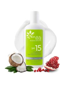 Natural Tone Organic Skincare SPF15 Broad Spectrum Natural Sunscreen 118ml