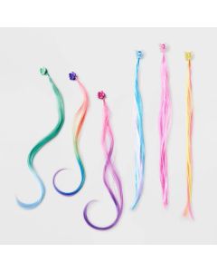 Girls' 6pk Faux Hair Claw Clips - Cat & Jack™