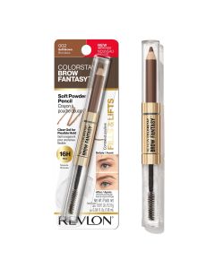 Revlon ColorStay Brow Fantasy, Eyebrow Pencil with Clear Shaping Gel, 002 Soft Brown"