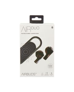 air DUO Airbuds - 2 In 1 Speaker & Wireless Earbuds. Black.