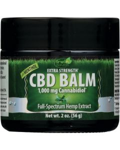 Irwin Naturals Extra Strength Cbd Balm with Menthol 1,000 mg 2 oz Balm"