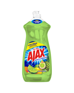 AJAX Liquid Dish Soap Vinegar and Lime 28 Fluid Ounce