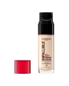 L'Oreal Paris Infallible Fresh Wear 24 Hr Liquid Foundation Makeup, 405 Porcelain, 1 fl oz"