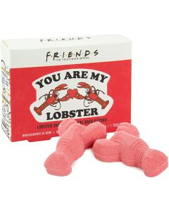 Paladone Friends TV Show Lobster Bath Fizzers - Two 50g You are My Lobster Tropical Bath Fizzies, Pink"