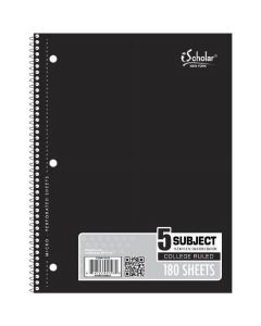 iScholar 5 Subject Wirebound Notebook 78108