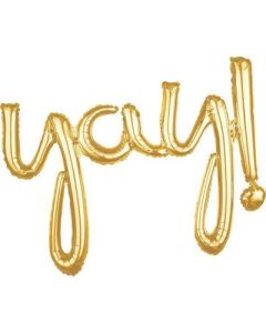 Anagram Air Balloon "Yay:, Gold | CVS