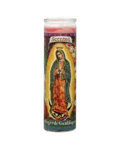 St Jude Candle, Virgen De Guadalupe, 8 Inch, Scented 1 Candle