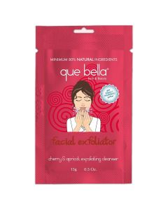 Que Bella Cherry & Apricot Exfoliating Facial Scrub - 0.35oz