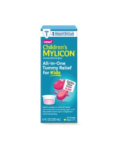 Mylicon All-In One Tummy for Kids, Bubble Gum Flavor, 4"