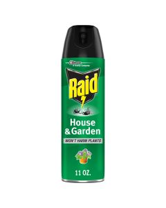 Raid House & Garden Indoor Flying Insect Killer without Harming Plants, 11 oz"