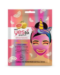 Yes to Grapefruit Brightening Unicorn Paper Mask | CVS