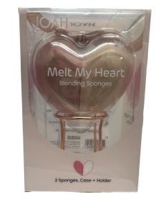 JOAH Melt My Heart Blending Sponges, 2 Sponges, Case + Holder"